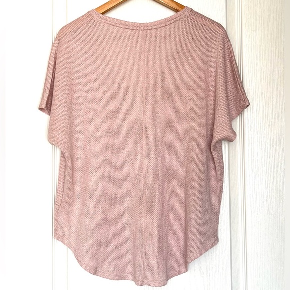 The Group by Babaton Aritzia Mauve Pink Relaxed V-Neck Knit Sweater Oversized, S - Picture 3 of 10